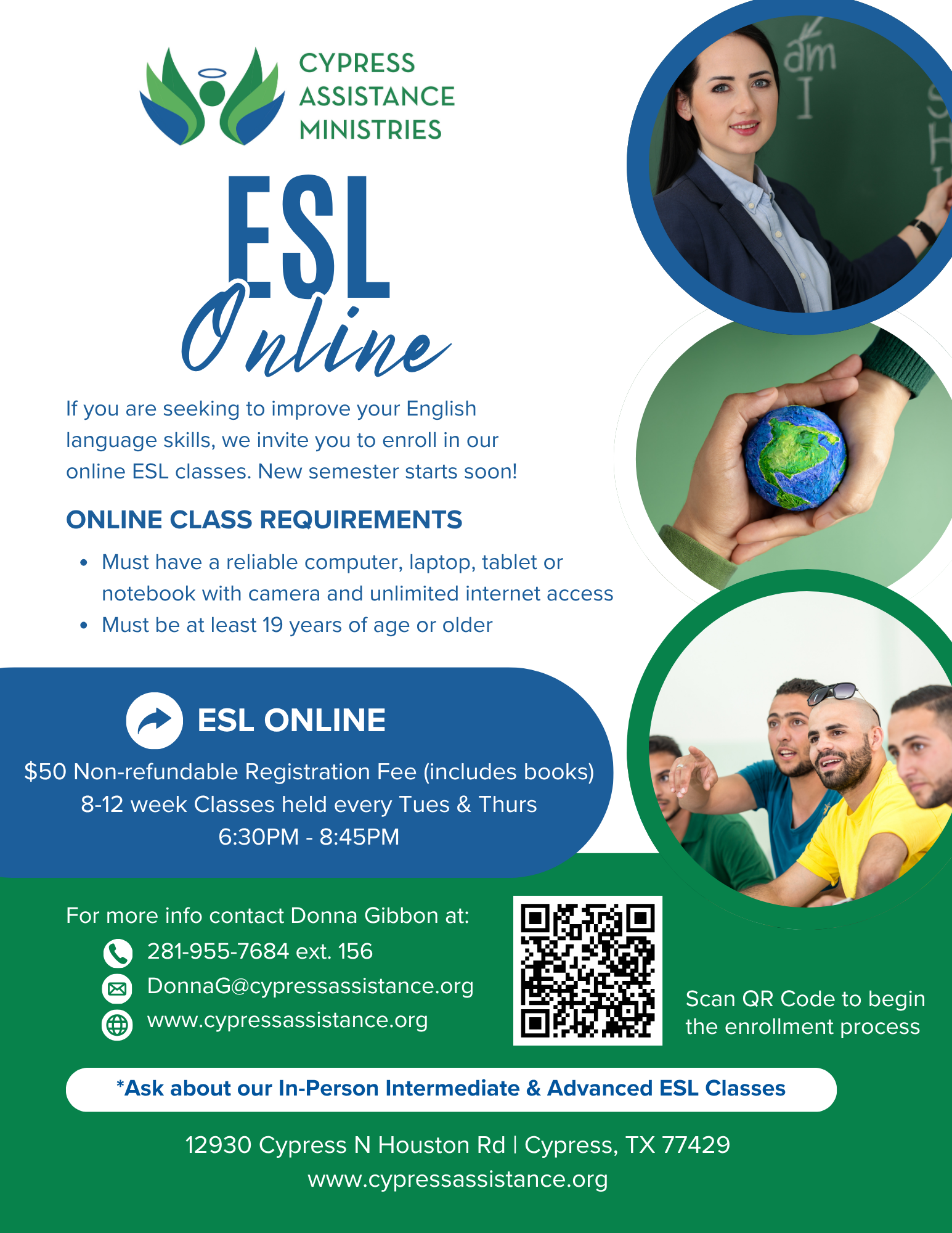 ESL Online - English flyer