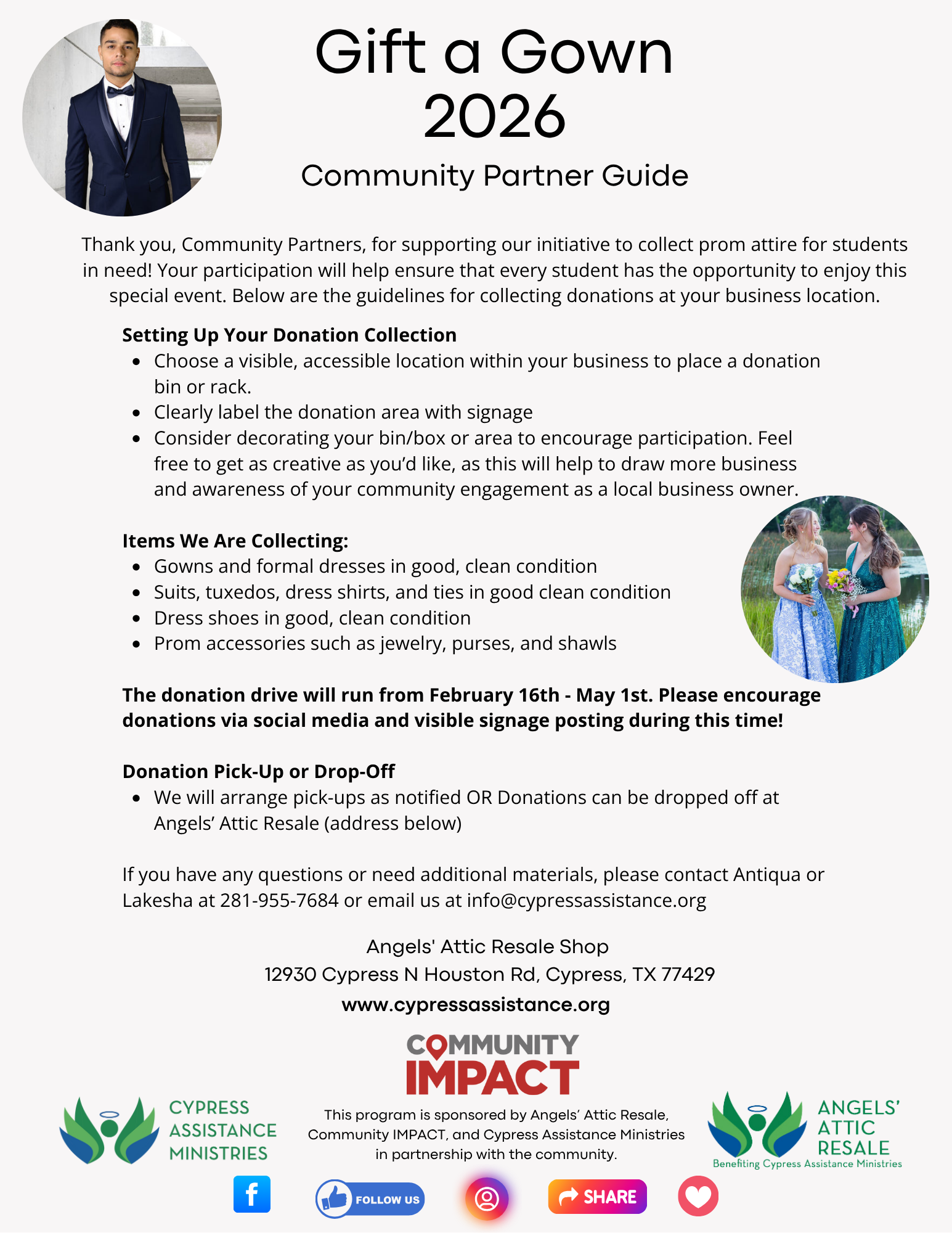 gift a gown 2026 community partner guidelines