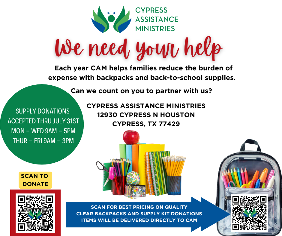 Back-to-School Backpack and Supply Drive