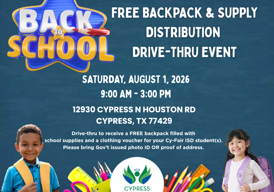 Backpacks and School Supply Distribution Event